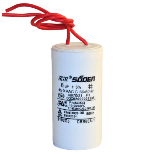 Motor run Capacitor 6uF 450VAC