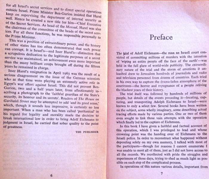 The House on Garibaldi Street - the hunt for Adolf Eichmann - Isser Harel