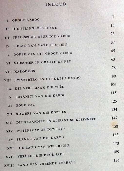 KAROO - Land van Weerbegin - Lawrence G Green - Hardeband