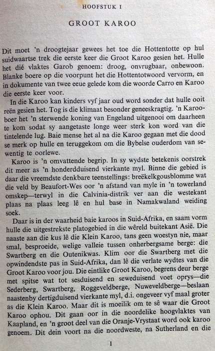 KAROO - Land van Weerbegin - Lawrence G Green - Hardeband
