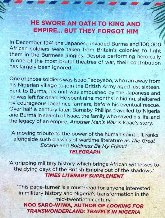 Another Man's War - The Story of a Burma Boy in Britain's Forgotten African Army - Barnaby Phillips
