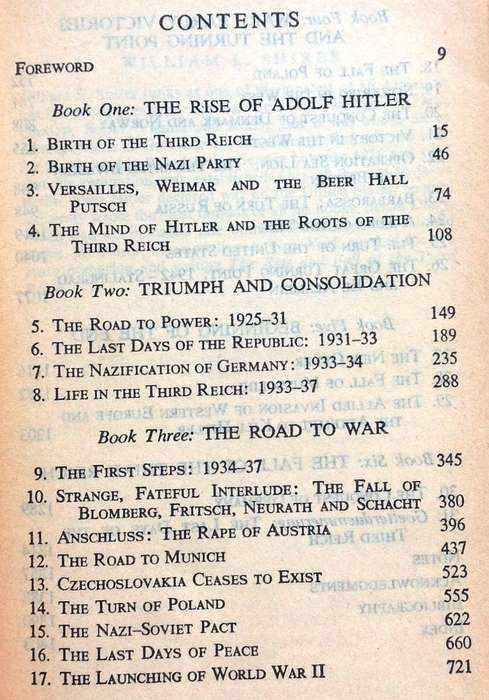 The Rise and Fall of the Third Reich - William L Shirer - the world famous history of Nazi Germany