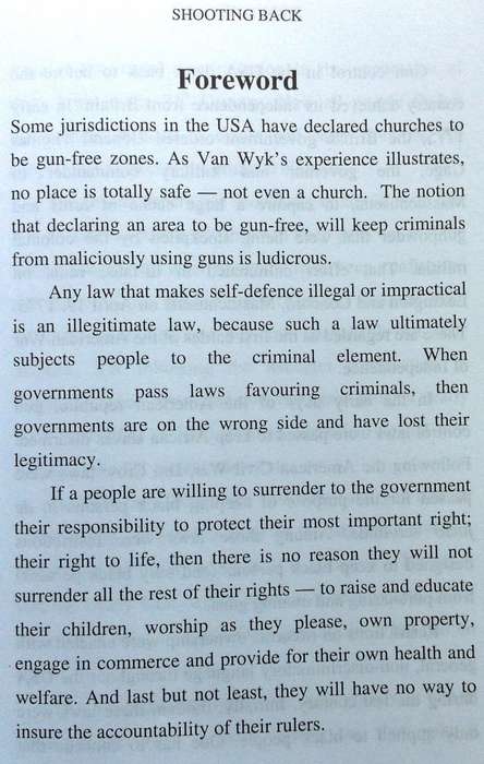 Shooting Back - The Right and Duty of Self-Defence - Charl van Wyk