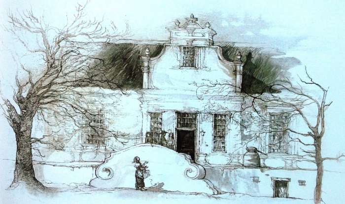 EIKESTAD - A collection of pen and wash drawings of Stellenbosch by Cora Coetzee