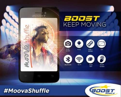 Cellphone Boost Moova Shuffle Grey