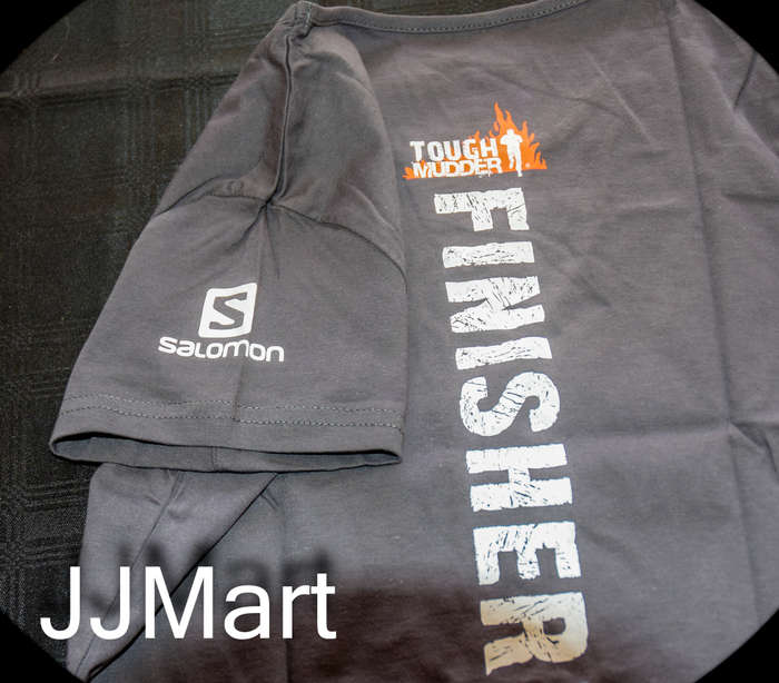 Original Salomon Steel Grey Tough Mudder Finisher T- shirt - Size 2XL