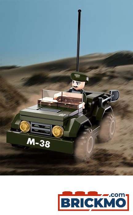 Sluban Building Bricks Army Jeep - 82 Piece