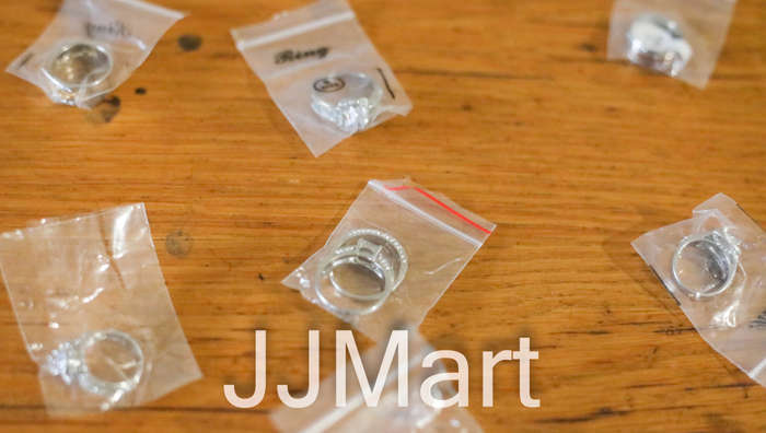 Job Lot Costume Jewellery Rings (60+ )   - Sizes 6 - 12