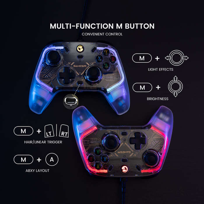 GameSir T4 Kaleid Wired Gamepad with Hall Effect for Nintendo PC Steam