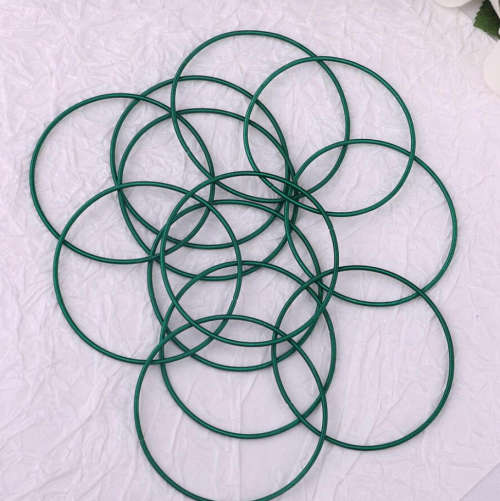 Green Stretchies - Guitar String Coil Bracelets - Set of 10