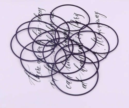 Plum Stretchies - Guitar String Coil Bracelets - Set of 10