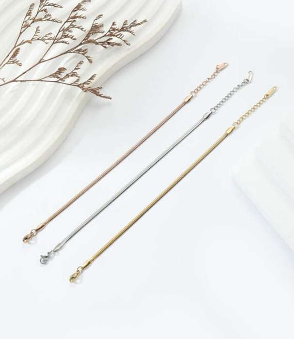 Gold, Rose Gold and Silver Trio Set Colour Stainless Steel Bracelets in high quality jewellery Gift