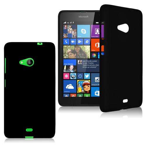 Black Frosted TPU Cover Case for Nokia Lumia 535