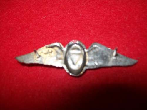 SA PARACHUTE BATTALION FREEFALL INSTRUCTOR WINGS - MESS DRESS ( PINS INTACT)