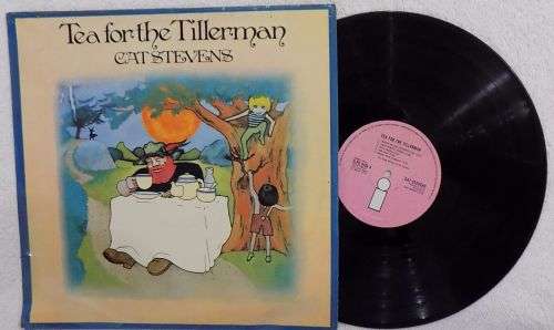 CAT STEVENS LP  -  TEA FOR THE TILLERMAN (RARE PINK ISLAND LABEL!!)