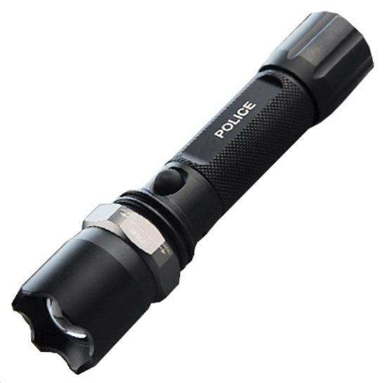 SUPER POWER POLICE TORCH 500 LUMENS - RE-CHARGEABLE - ADVANCED ZOOM FUNCTION!