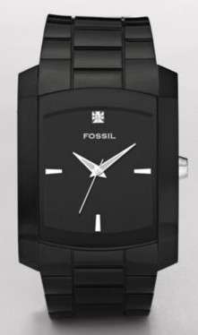 Fossil FS4602 Three Hand Diamond Black Dial Men Watch NEW***FREE SHIPPING***