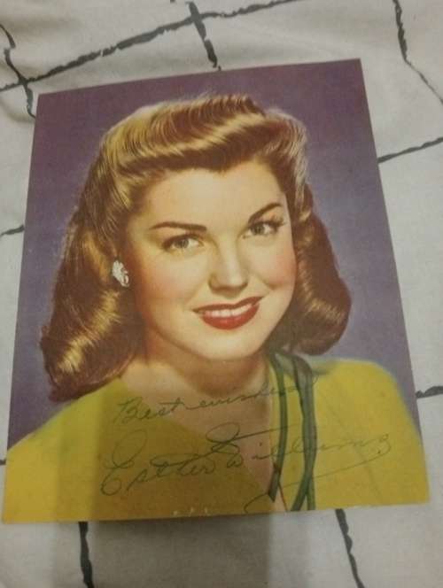 Esther Williams, American actress,swimmer, original autograph