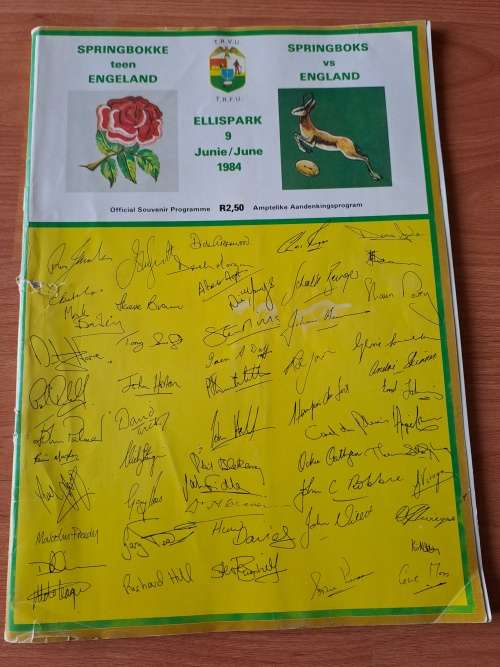 2nd Test ,Springboks vs England 1984,Ellispark