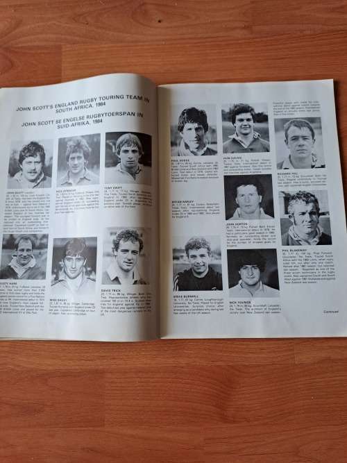 2nd Test ,Springboks vs England 1984,Ellispark
