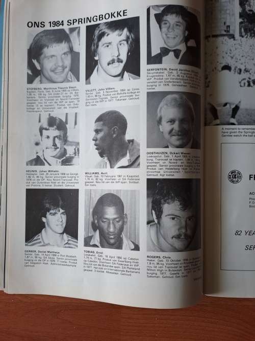 2nd Test ,Springboks vs England 1984,Ellispark