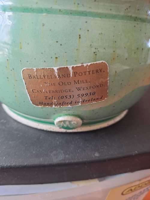 Balleylland Pottery, The Old Mill, pot and milk jar