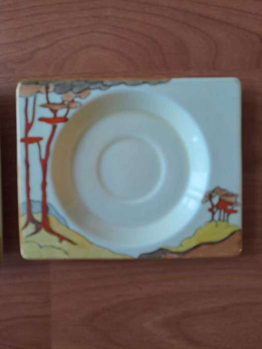 Clarice Cliff, very rare Art Deco, Beswick Royal Staffordshire Saucers, Bargain!!!