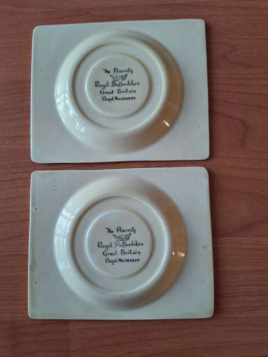 Clarice Cliff, very rare Art Deco, Beswick Royal Staffordshire Saucers, Bargain!!!