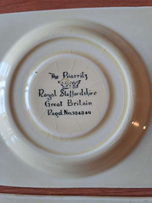 Clarice Cliff, very rare Art Deco, Beswick Royal Staffordshire Saucers, Bargain!!!