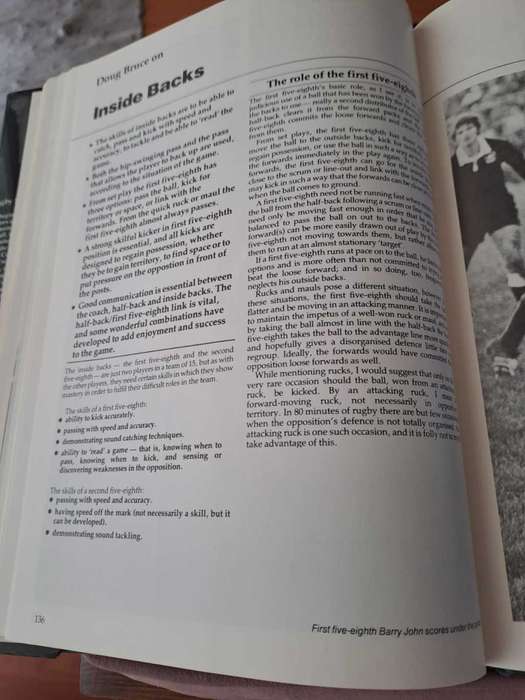 Rugby Skills and Tactics, signed by Vodanovich, Knight, Whetton, Pokere and 3 more
