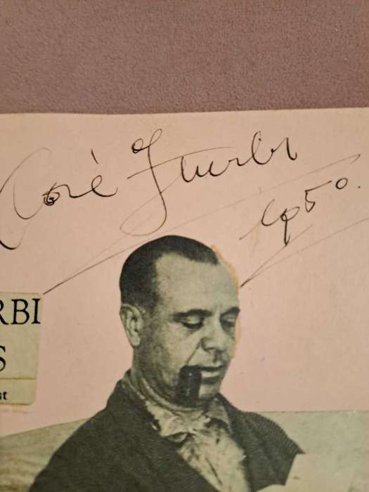 Jose Iturbi famous pianist, conductor, actor original signature