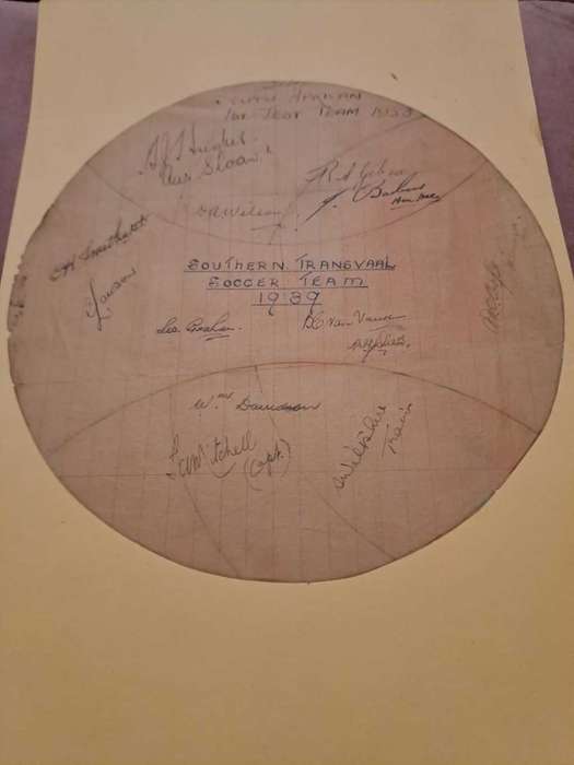 SA Soccer Team 1939, history piece