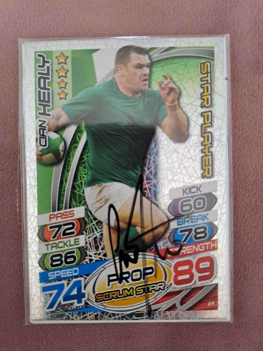 Rugby, Ireland`s most capped rugby player Cian Healy original signature