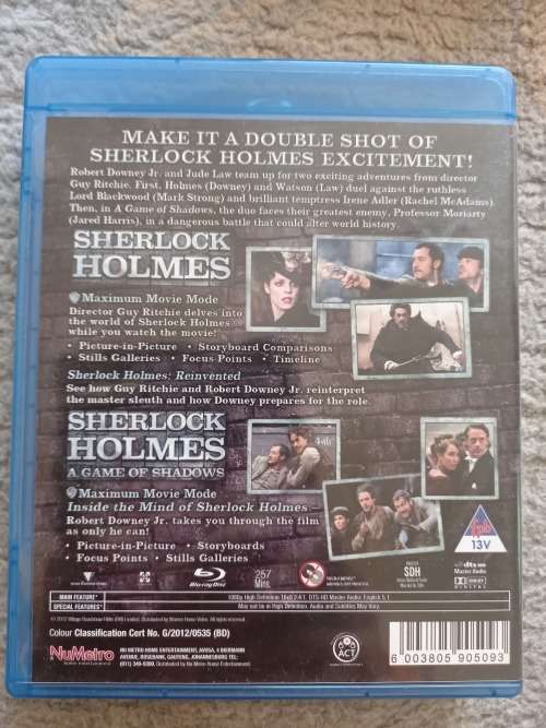 Sherlock Holmes Movies (Blu Ray)