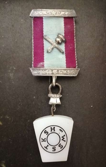 Antique HTWSSTKS Silver masonic medal