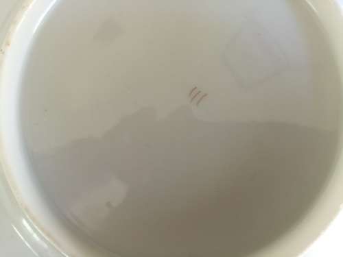 5 X Vintage oriental cake plates