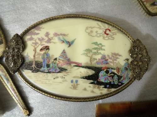 Antique Dressing Table set from Regent in London. Stunning