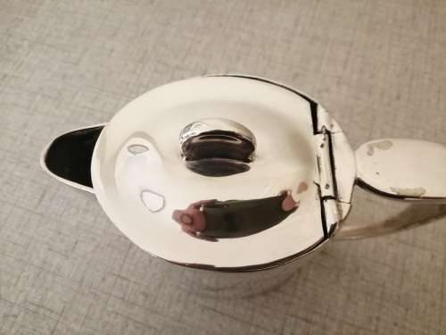 Vintage silver plated hot water pot
