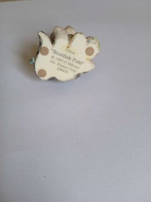 Scottish Fold 1997 Priscilla Hillman collection cat ornament