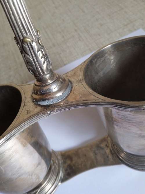 Pretty silver plated condiment holder