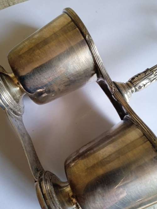 Pretty silver plated condiment holder