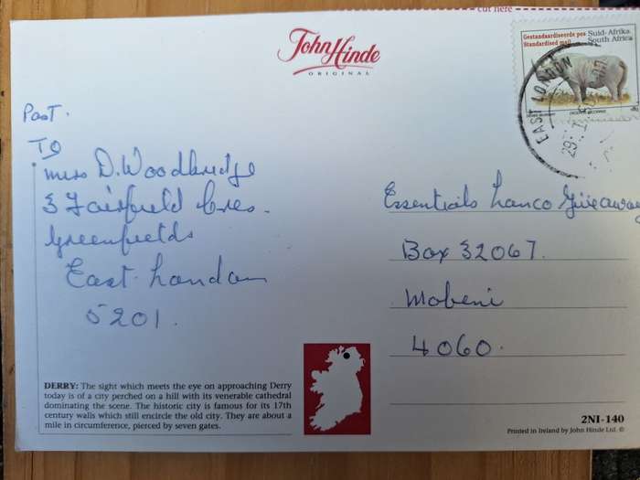 Greetings from Derry postcard