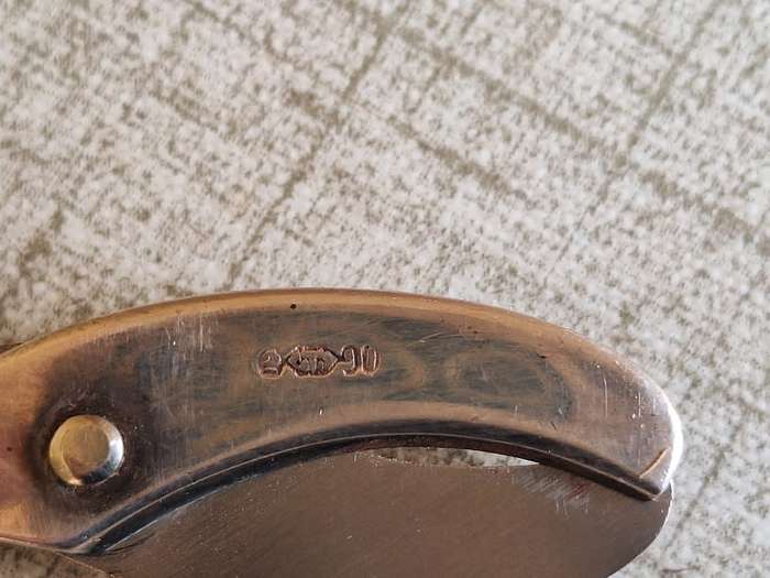 Antique grape scissors marked with 90, can not make out other markings