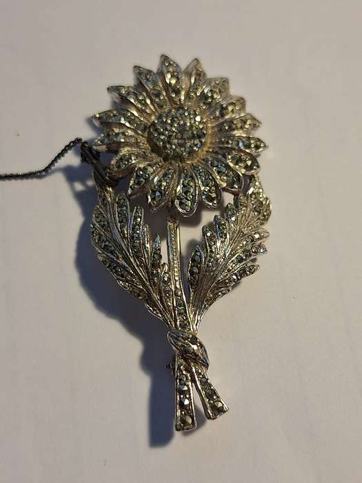 Marcasite brooch