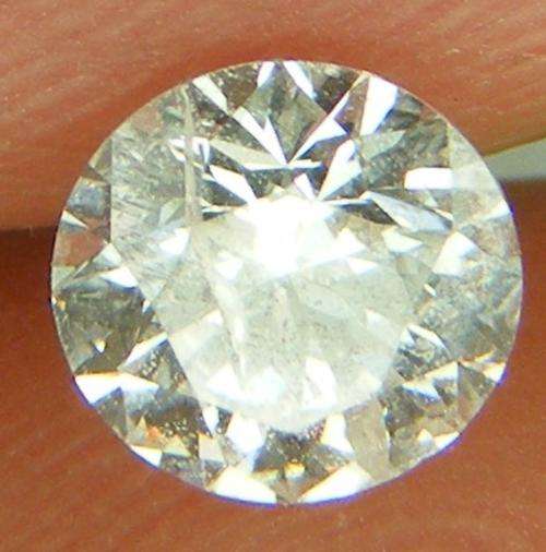 DIAMOND -  DIA CERTIFIED 0.56 CARAT G COLOR, I2 ROUND BRILLIANT LOOSE DIAMOND