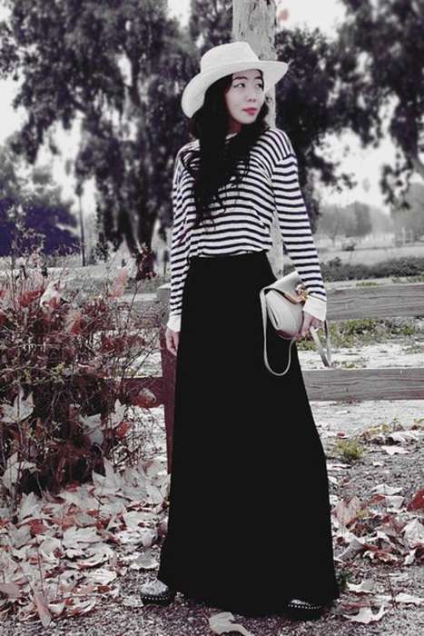 Winter Stretch Knit Maxi Skirt - All Sizes