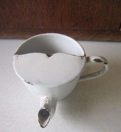 Enamel Mustache cup