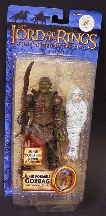 The Lord of The Rings. The Return of the King. Super Poseable Gorbag with Webbed Frodo Figurine