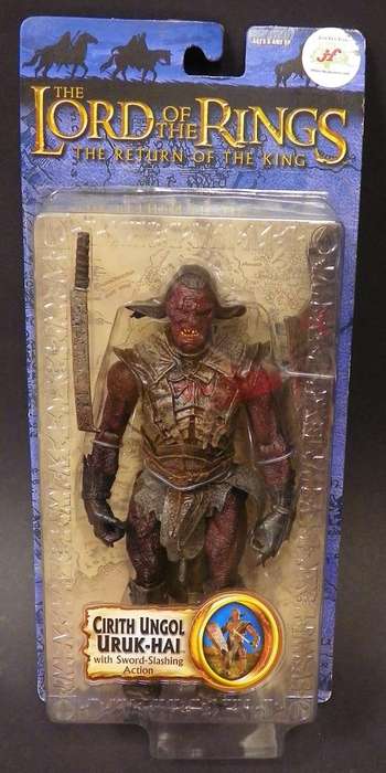 The Lord of The Rings. The Return of the King. Cirith Ungol Uruk Hai With Sword Slashing Action