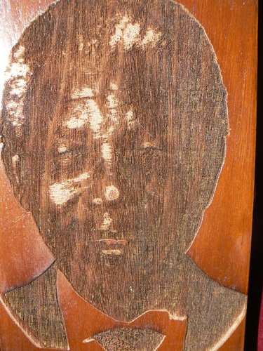 Mandela in grave wooden box  and ms 66 Coin